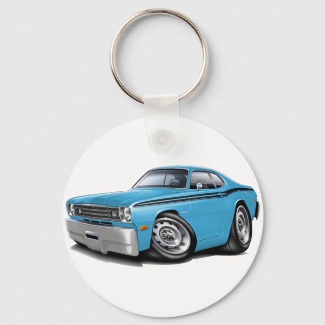 Llavero 1970-74 Duster Lt Blue-Black Car (Anverso)