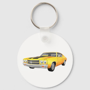 Llavero 1970 Chevelle SS: Fin amarillo:
