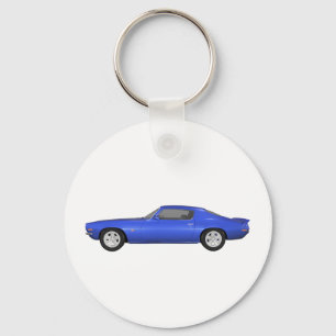 Llavero 1972 Camaro Z28: Coche muscular: Fin azul: