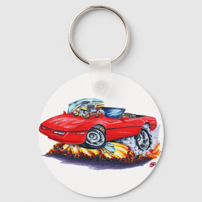 Llavero 1984-93 Corvette Red Convertible (Anverso)