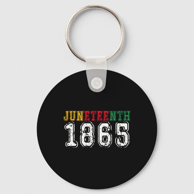 Llavero 19 de junio Historia negra afroamericana (Anverso)