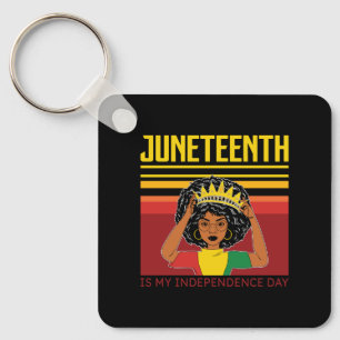 Llavero 19 de junio Independencia Mujer africana