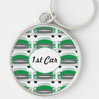 Llavero 1.ᵉʳ coche verde clásico