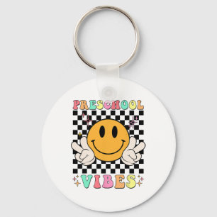 Llavero 1.ᵉʳ Día De Enseñanza Preescolar Vibes Divertido P