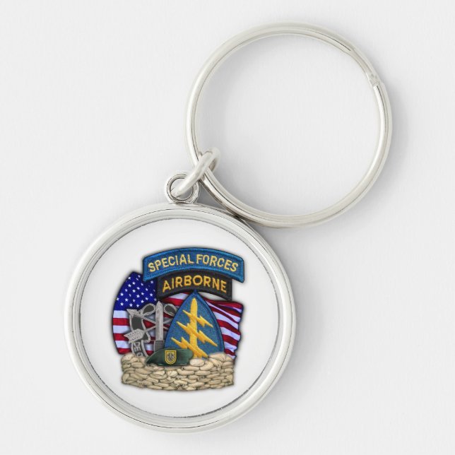Llavero 1.ᵉʳ grupo de Fuerzas Especiales Green Berets Keyc (Frente)
