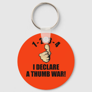 Llavero 1-2-3-4 declaro una guerra del pulgar