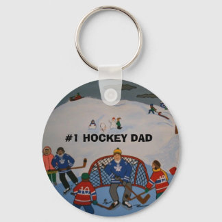 Llavero #1 cadena de claves HOCKEY DAD