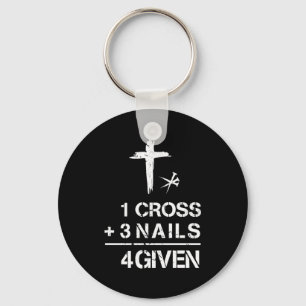 Llavero 1 cruz 3 clavos perdonados fe cristiana pascua t