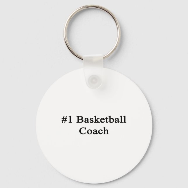 Llavero #1 entrenador de baloncesto (Anverso)