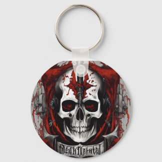 Llavero 1. "Keychain del cráneo gótico: desbloquea tu lado