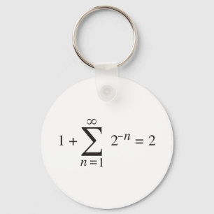 Llavero 1 + notación de la adición de 1 = 2 _