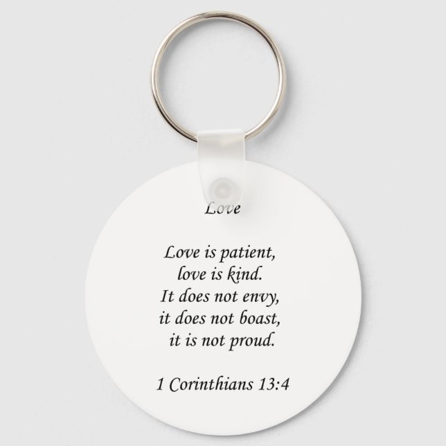 Llavero 1corinthians13-4 ~ Love (Anverso)