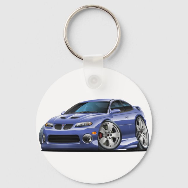 Llavero 2004-06 Auto Pontiac GTO azul/gris (Anverso)