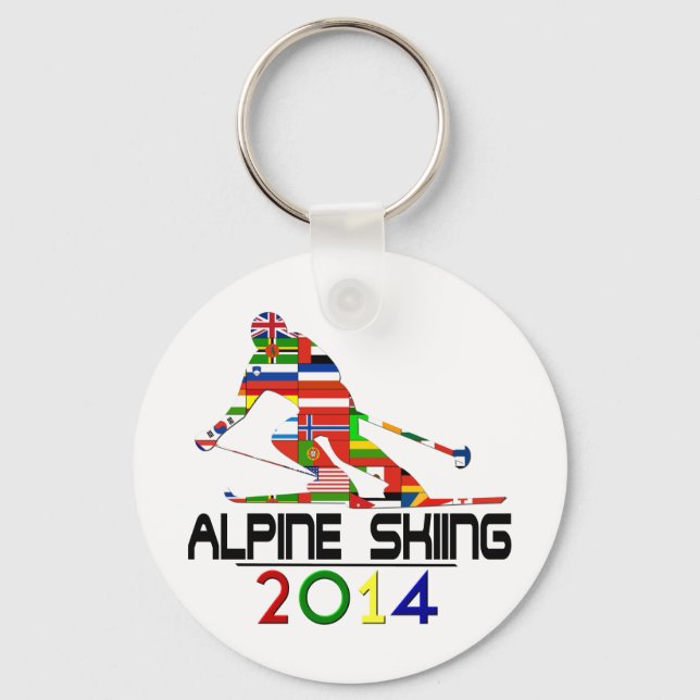 Llavero 2014: Esquí alpino (Anverso)