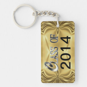 Llavero 2014 O Cualquier Año Y Nombre Clase Gold