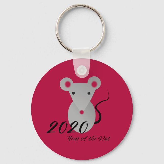 Llavero 2020 Año de la Rata (Anverso)