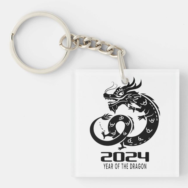 Llavero 2024 Feliz Año Nuevo Chino (Frente)