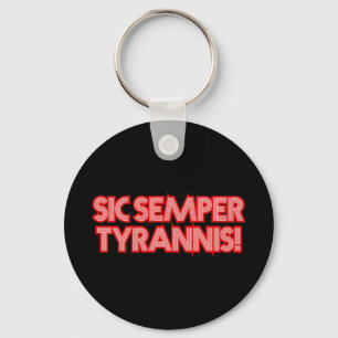 Llavero 2025 Julio 4 Sic Semper Tyrannis Veterans Trump R