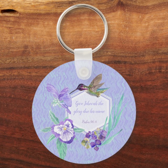 Llavero 2025 year text Give Jehovah glory (Anverso)