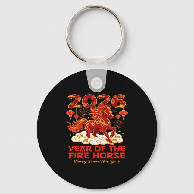 Llavero 2026 Lunar Chinese New Year Of The Fire Horse Zodi (Anverso)