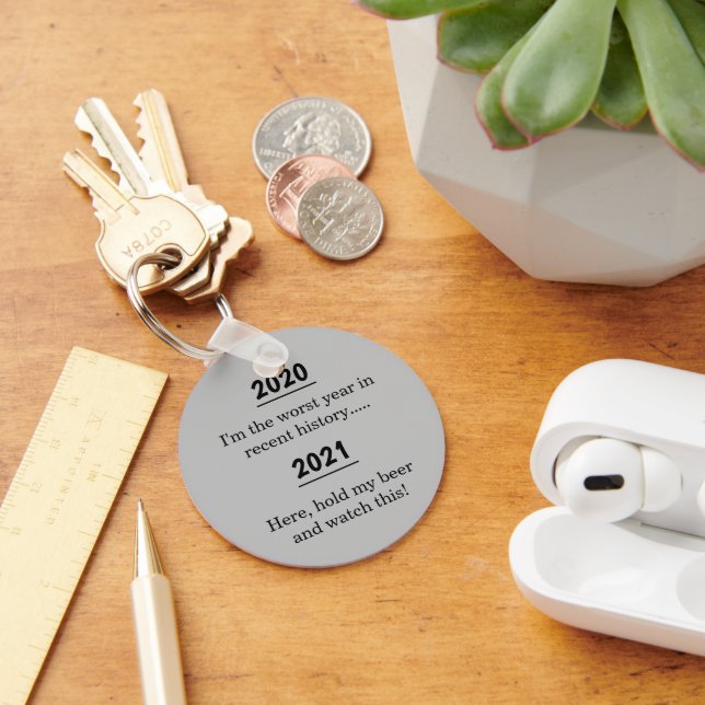 Llavero 20XX El Peor Año Posible Novedad Pesimista Gracios (Escritorio )