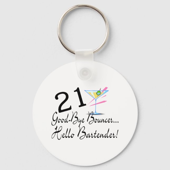 Llavero 21 Adiós Bouncer Hola Bartender (Anverso)