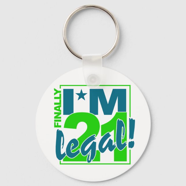 Llavero 21 y cadena de claves LEGALES (Anverso)