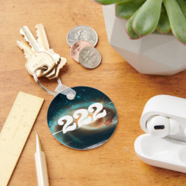 Llavero 222 Manifestación de galaxia por número de ángel u