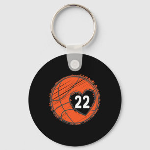 Llavero #22 Número 22 - Gráfico de básquetbol diciendo Bal