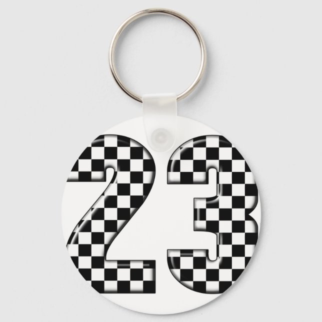Llavero 23 auto racing number (Anverso)