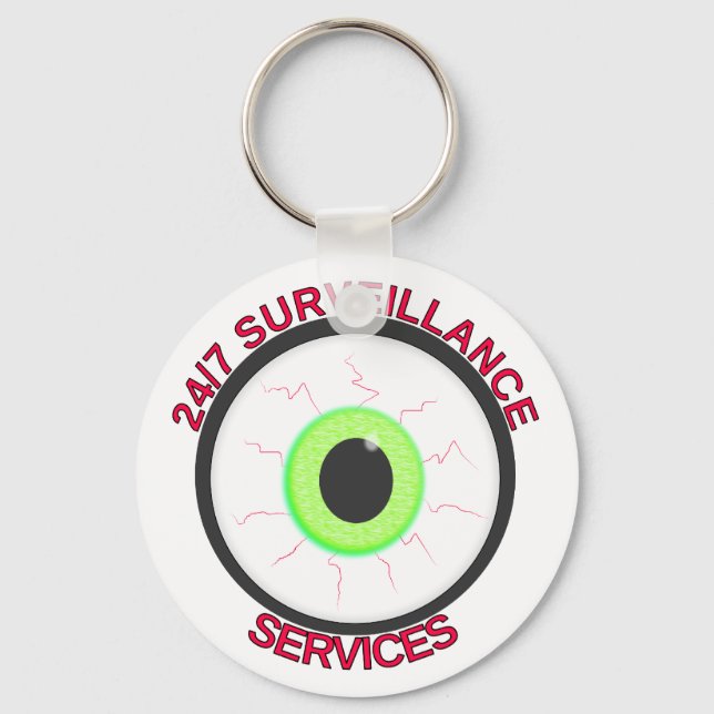 Llavero 24/7 Surveillance Services (Anverso)