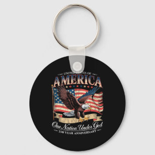 Llavero 250º Aniversario De La Nación Estados Unidos Bajo 