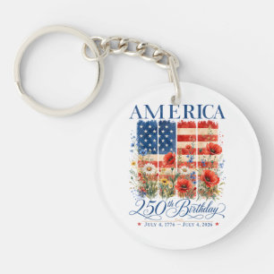 Llavero 250º Aniversario USA Mujeres 4 de Julio América 25