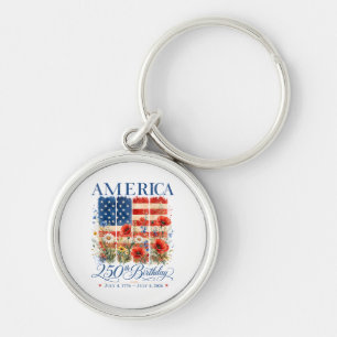Llavero 250º Aniversario USA Mujeres 4 de Julio América 25