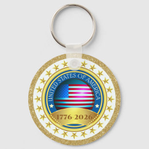 Llavero 250º Aniversario USA Patriótico   1776–2026