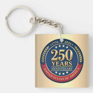 Llavero 250º Aniversario USA Patriótico 1776–2026
