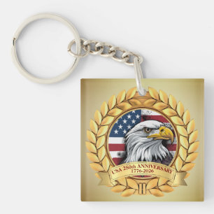 Llavero 250º Aniversario USA Patriótico 1776–2026