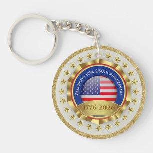 Llavero 250º Aniversario USA Patriótico   1776–2026