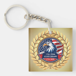 Llavero 250º Aniversario USA Patriótico 1776–2026