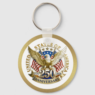 Llavero 250º Aniversario USA Patriótico 1776–2026