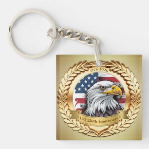 Llavero 250º Aniversario USA Patriótico 1776–2026
