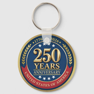 Llavero 250º Aniversario USA Patriótico 1776–2026