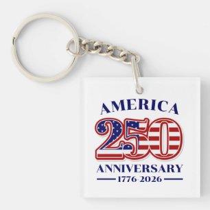 Llavero 250º Aniversario USA Patriótico 1776–2026