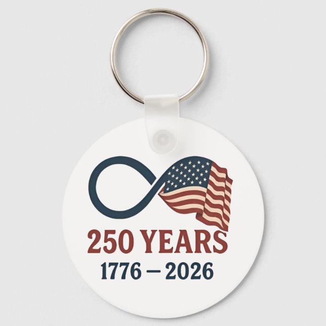 Llavero 250 Aniversario 1776-2026 Estados Unidos Patriótic (Anverso)