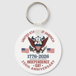 Llavero 250 Aniversario 4 de julio - Patriótico vintage