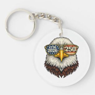 Llavero 250 Aniversario EE. UU. 1776-2026 Águila Calva Pat