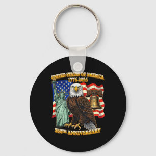 Llavero 250 Aniversario Estados Unidos Bandera Americana P