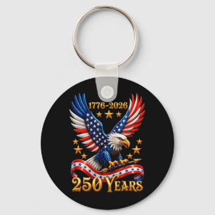Llavero 250 Aniversario USA Águila Patriótica 250 4 de