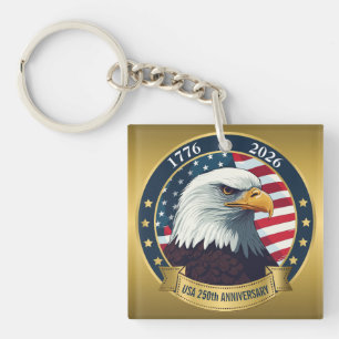 Llavero 250 Aniversario USA Patriótico 1776–2026
