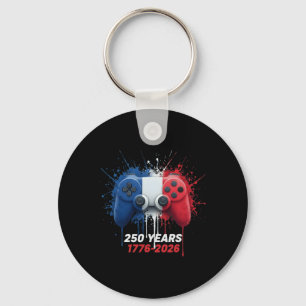 Llavero 250 años 1776-2026 Cumpleaños 250 Gaming Gamer Vi